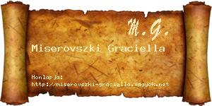 Miserovszki Graciella névjegykártya